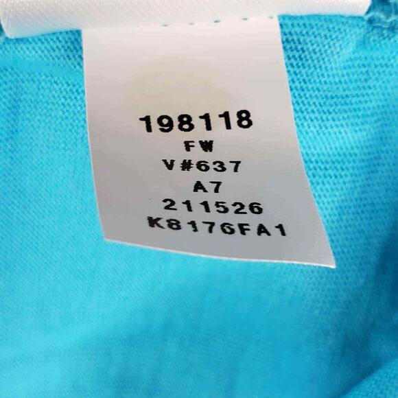 Lands End Shift Dress Women's Plus Size 3X Blue Aqua Sleeveless Mini - Picture 8 of 9